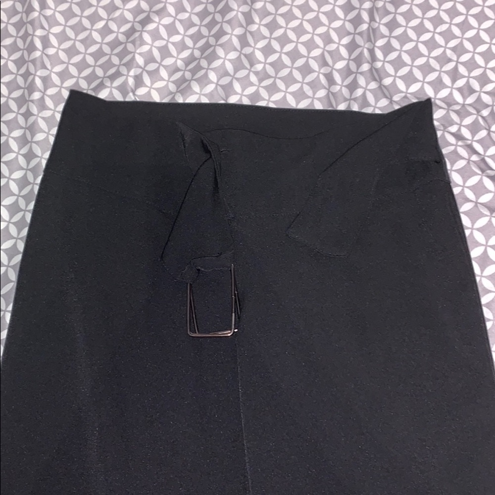 Belted flare pants